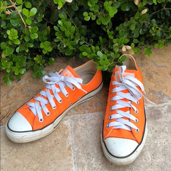 orange converse sneakers